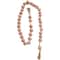 5ft. Paper Mache Round Distressed Beaded Garland with Tassel